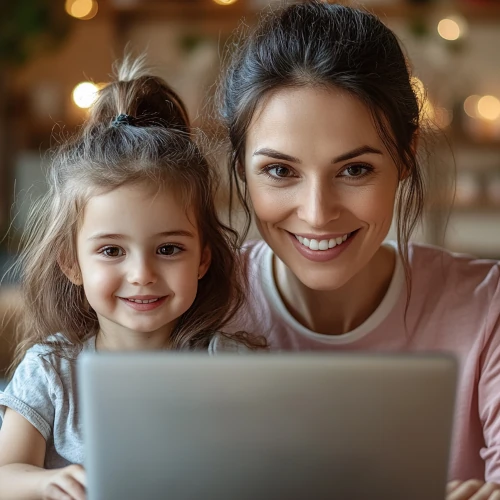 Запуск речи онлайн: ребёнок 3 года и мама на занятии с логопедом по Zoom