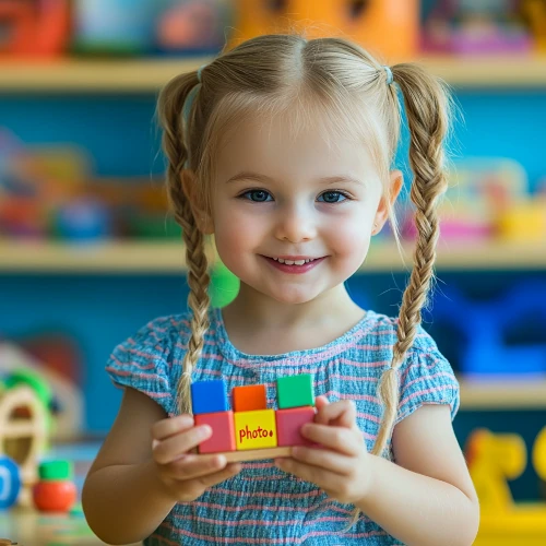 Девочка делает артикуляционную гимнастику для звука Л