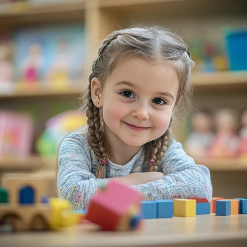 Девочка делает артикуляционную гимнастику для звука Р