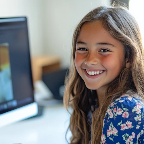 Ребёнок делает артикуляционную гимнастику для звука Ж